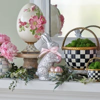 Touch of Pink Foil Bunny - Silver