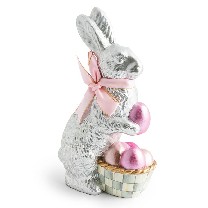 Touch of Pink Foil Bunny - Silver image number 0
