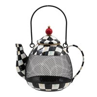 Courtly Check Teapot Bird Feeder