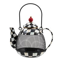 Courtly Check Teapot Bird Feeder