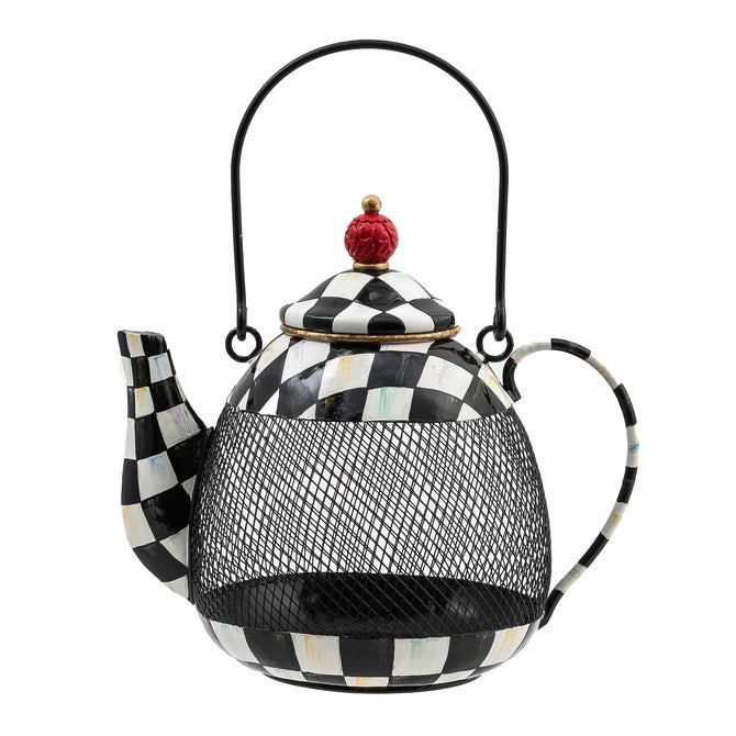 Courtly Check Teapot Bird Feeder image number 0