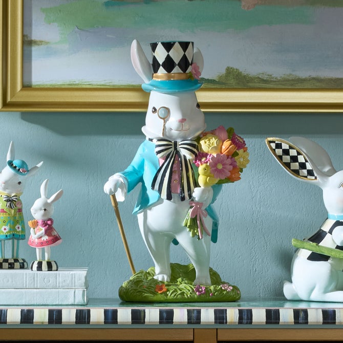 Calico Bunny Figurine image number 1