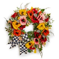 Courtly Poppy 28" Wreath
