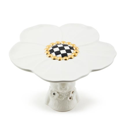 White Rabbit Ceramic Pedestal Platter