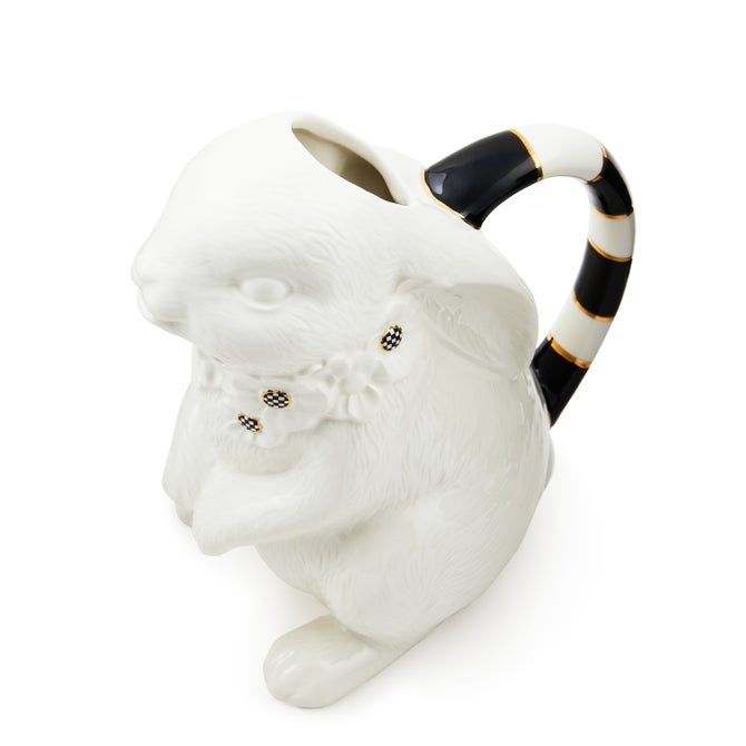 White Rabbit Ceramic Pitcher image number 3