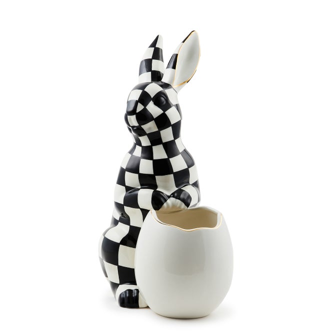 White Rabbit Ceramic Large Bunny Vase image number 1