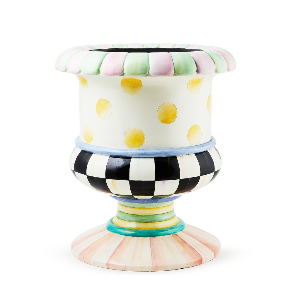 Rosy Meadow Small Urn mackenzie-childs Panama imagen 1 Rosy Meadow Small Urn mackenzie-childs Panama imagen 1
