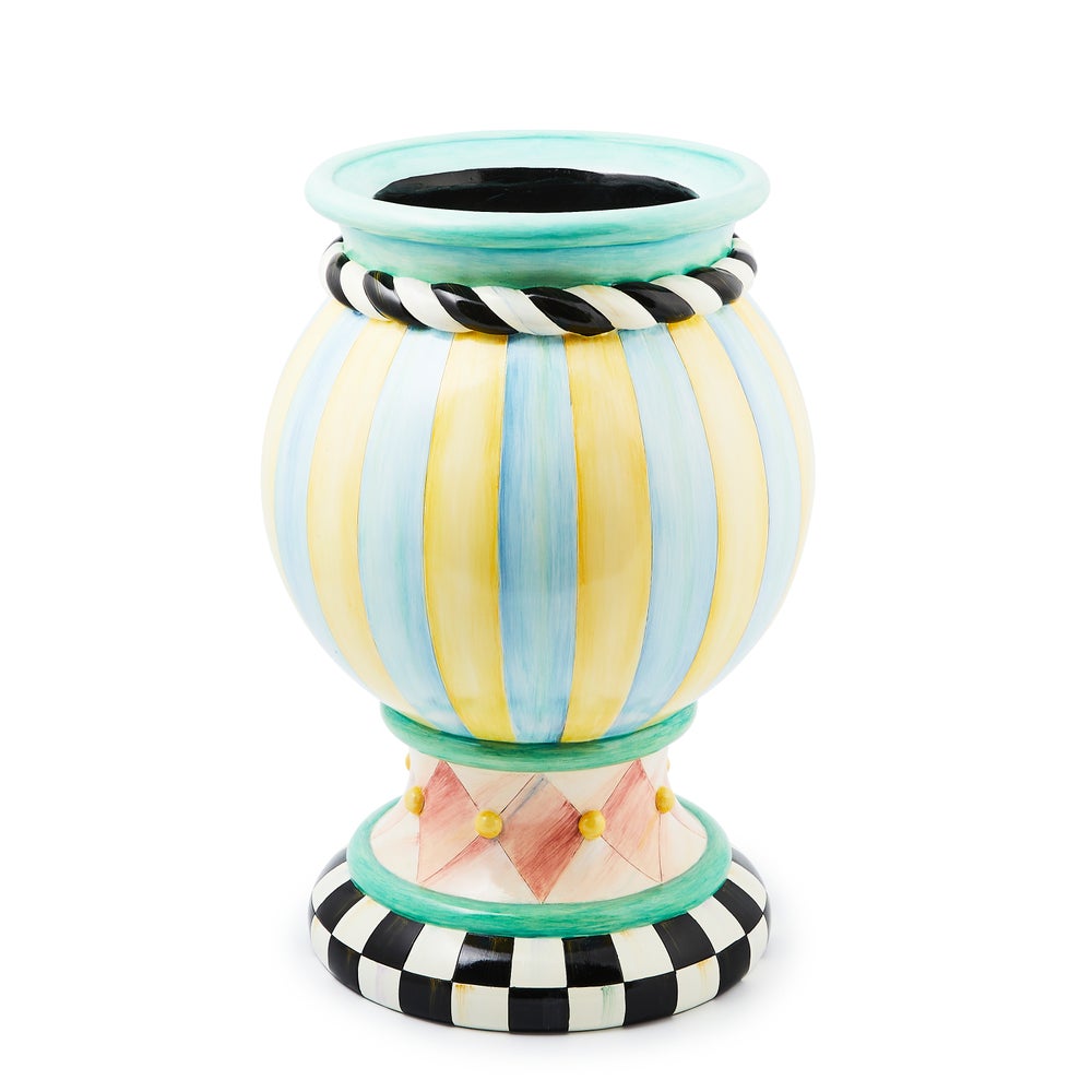 Rosy Meadow Medium Urn mackenzie-childs Panama imagen 1