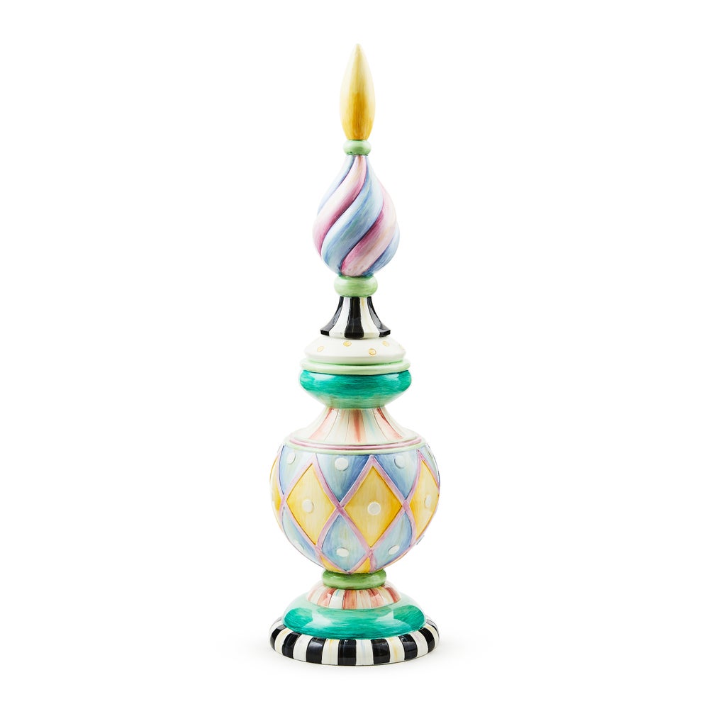 Rosy Meadow Short Finial mackenzie-childs Panama imagen 1