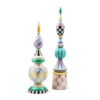 Rosy Meadow Tall Finial