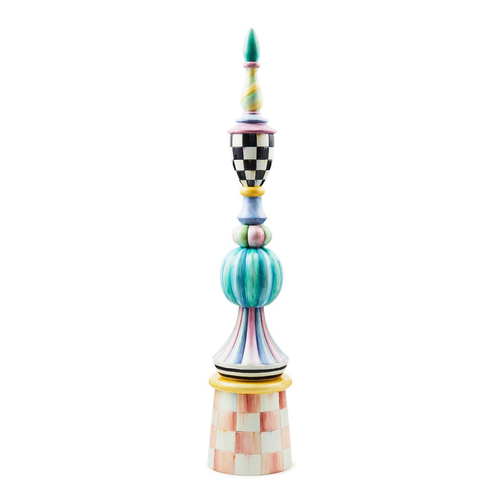 Rosy Meadow Tall Finial mackenzie-childs Panama imagen 1