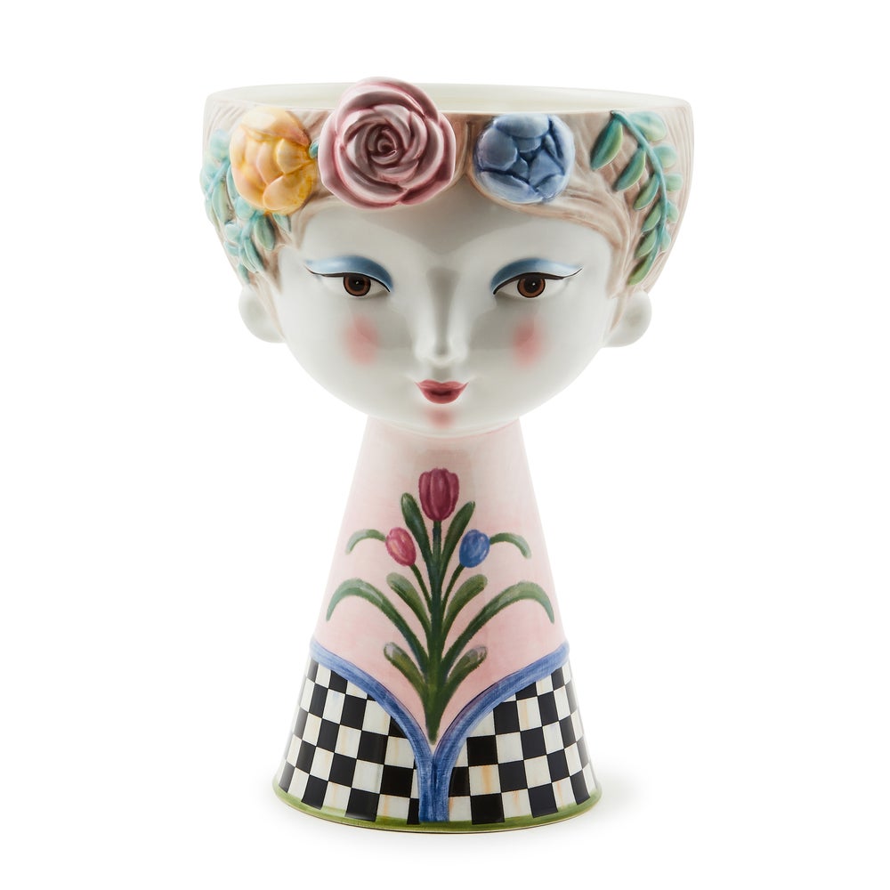 Rosy Meadow Tall Lady Vase mackenzie-childs Panama imagen 1