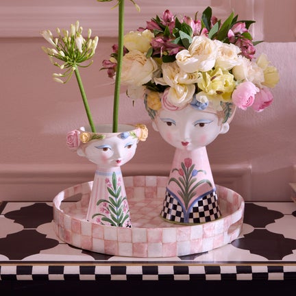 Rosy Meadow Short Lady Vase