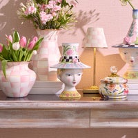 Rosy Meadow Lady Rose Lidded Vase