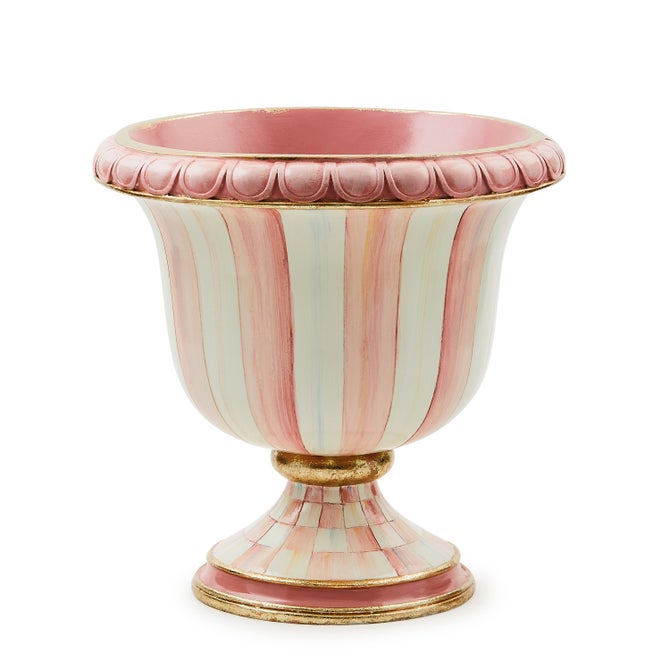Rosy Stripe Tabletop Urn image number 0