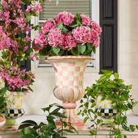 Rosy Check Pedestal Urn