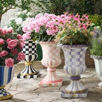 Rosy Check Pedestal Urn
