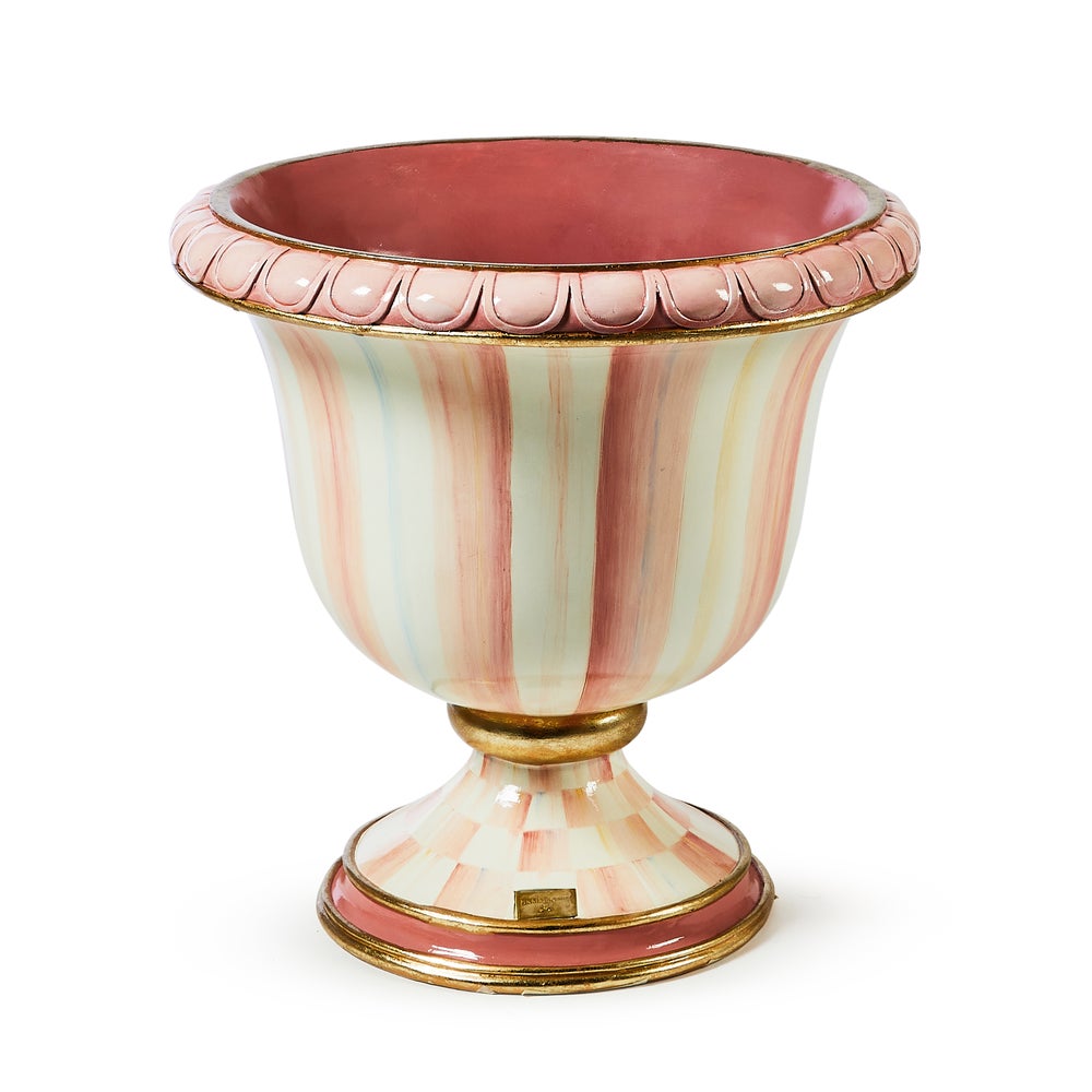 Rosy Stripe Urn mackenzie-childs Panama imagen 1