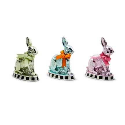 Calico Mini Foil Bunnies, Set of 3