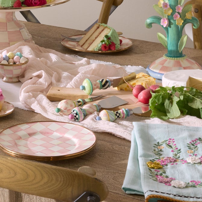 Rosy Meadow Cheese Knife Set image number 1