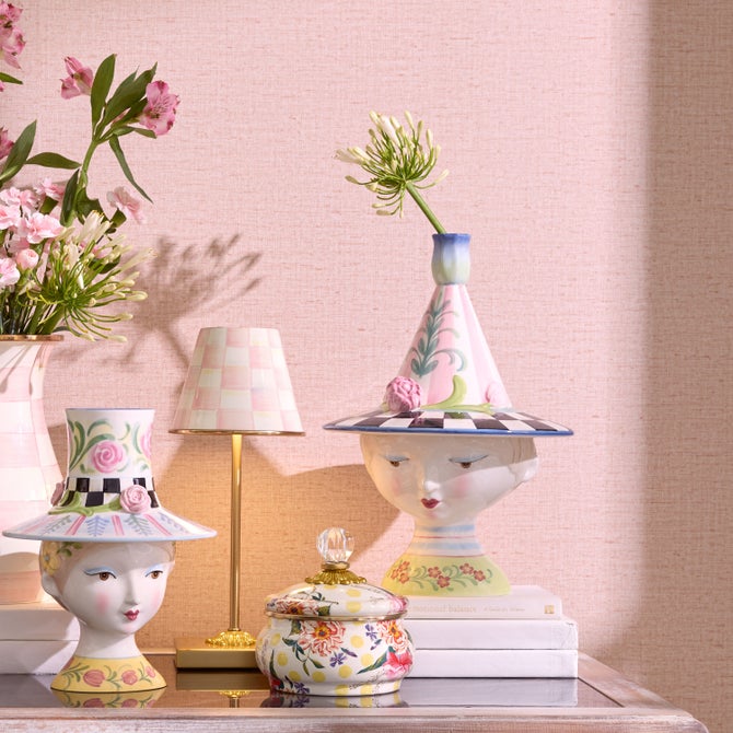 Rosy Meadow Lady Tulip Lidded Vase image number 4