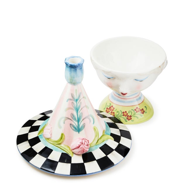 Rosy Meadow Lady Tulip Lidded Vase image number 1