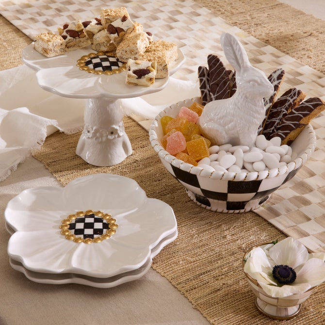 White Rabbit Ceramic Dessert Plates, Set of 4 image number 5