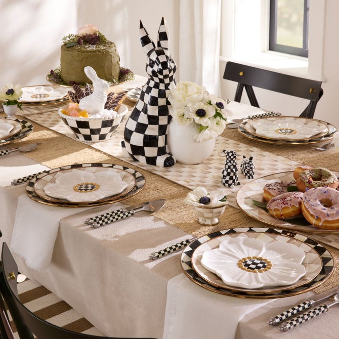 White Rabbit Ceramic Dessert Plates, Set of 4 image number 6