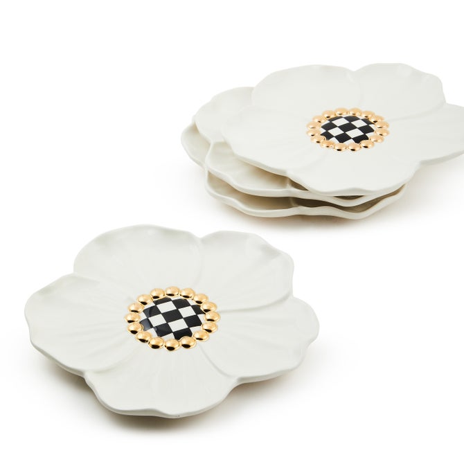 White Rabbit Ceramic Dessert Plates, Set of 4 image number 3