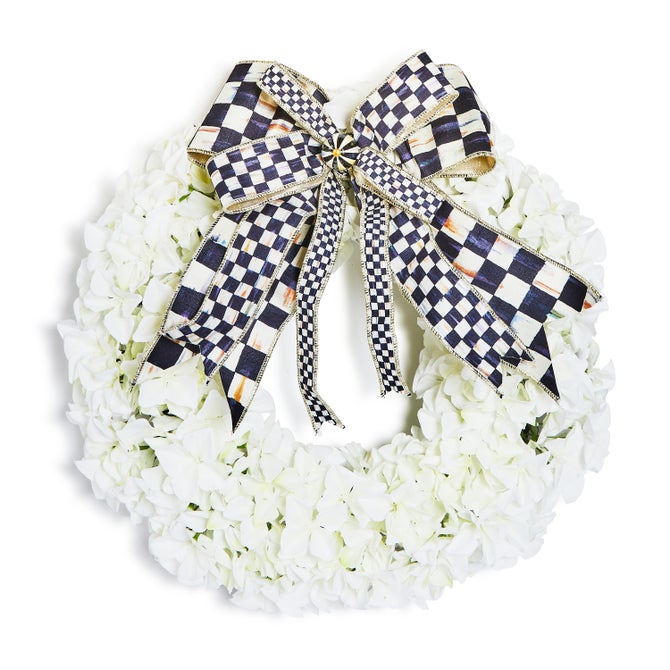 White Hydrangea 22" Wreath image number 0