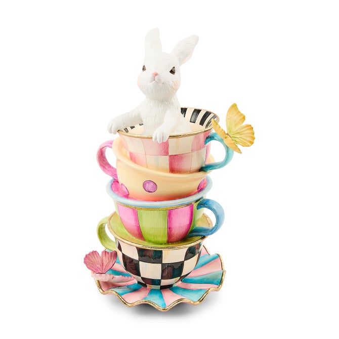 Frolic Spring Stacked Teacup Bunny image number 0