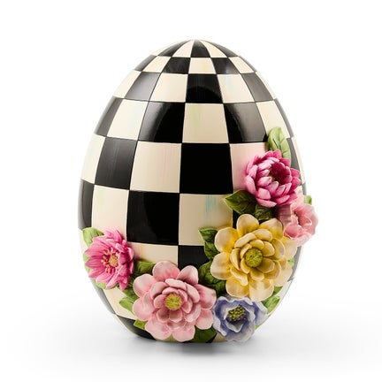 Frolic Spring Floral Tabletop Egg