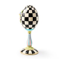 Frolic Spring Floral Pedestal Egg