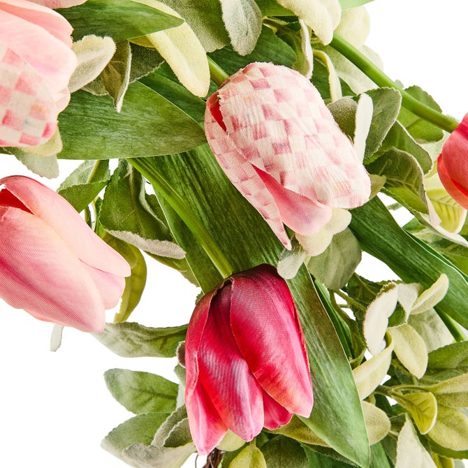 Rosy Check Tulip 28" Wreath image number 2