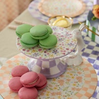 Posie Patch Ceramic Pedestal Platter