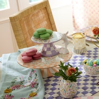 Posie Patch Ceramic Pedestal Platter