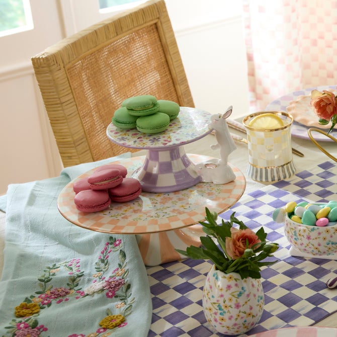 Posie Patch Ceramic Pedestal Platter image number 6