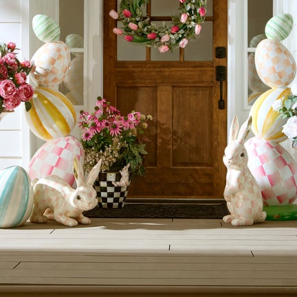 Rosy Check Trophy Bunnies, Set of 2