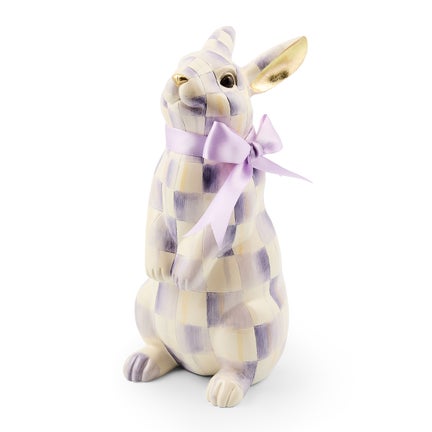 Violet Check Standing Bunny