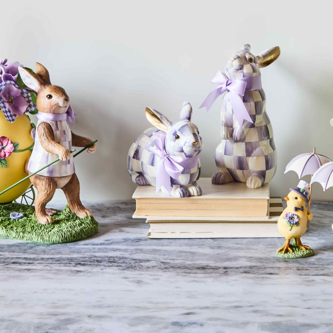 Violet Check Resting Bunny image number 4