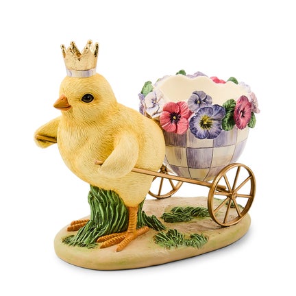 Pansy Party Chick with Cart