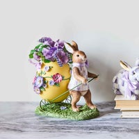 Pansy Party Bunny and Cart Centerpiece