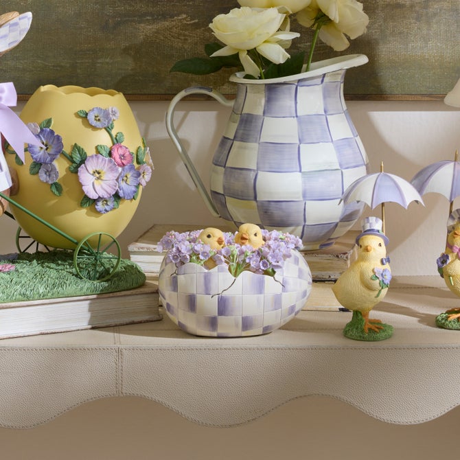 Violet Check Peekaboo Egg image number 1