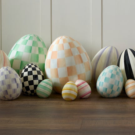 Coral Check Large Egg