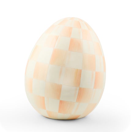 Coral Check Large Egg