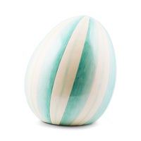 Aqua Stripe Medium Egg
