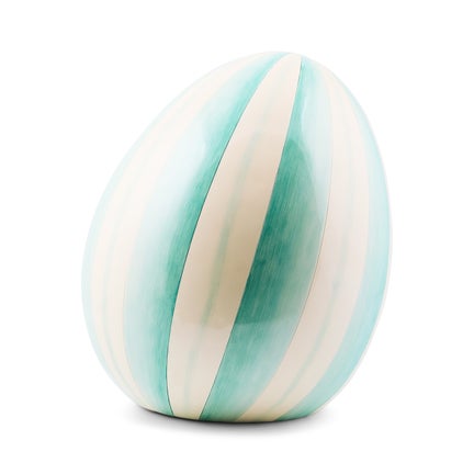 Aqua Stripe Medium Egg