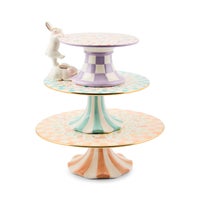 Posie Patch Ceramic Pedestal Platter