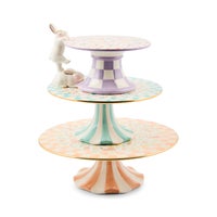 Posie Patch Ceramic Pedestal Platter