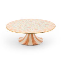 Posie Patch Ceramic Pedestal Platter